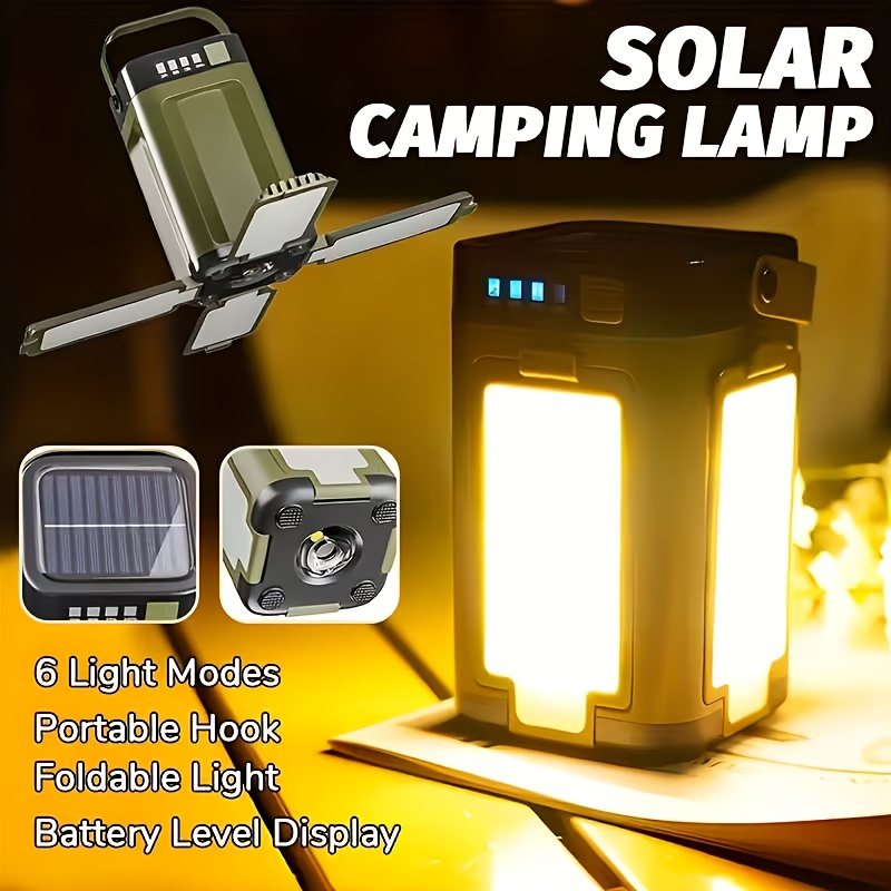 Outdoor Lighting Lamps - مصباح تخييم خارجي يعمل بالطاقة الشمسية،