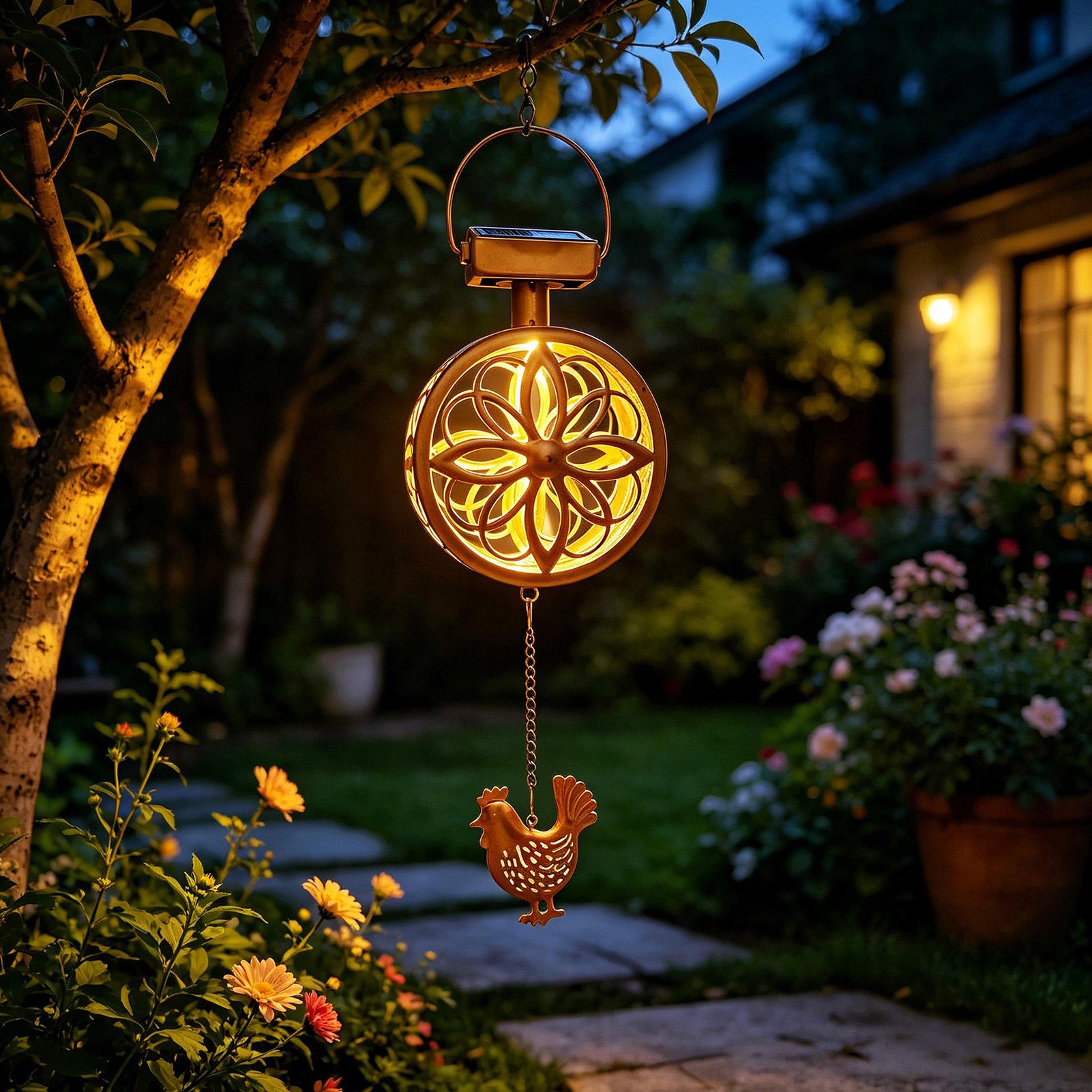 Outdoor Lighting Pendant - مصباح معلق خارجي يعمل بالطاقة الشمسية،
