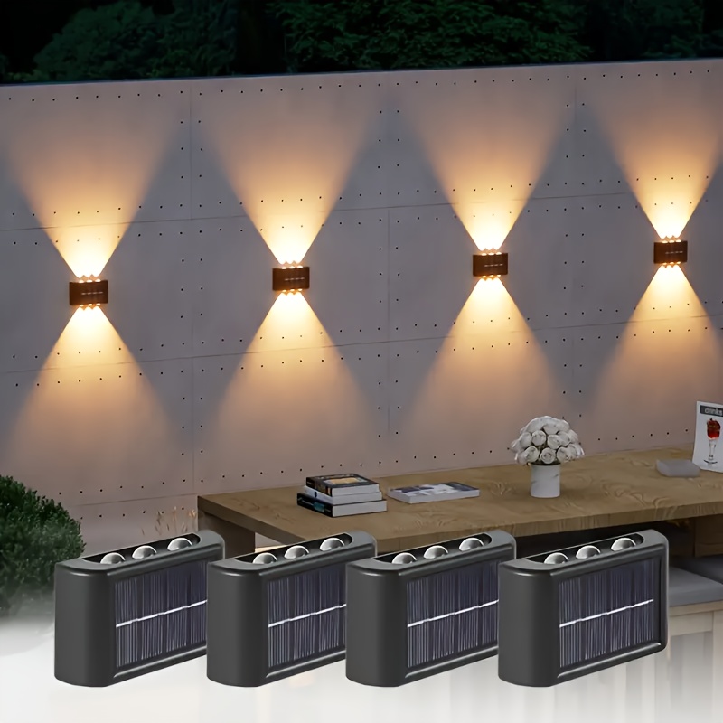Outdoor Lighting Lamps - مصباح جداري شمسي LED خارجي مقاوم