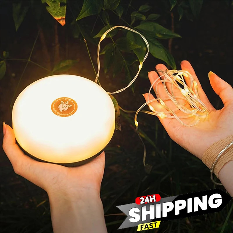 Outdoor Lighting Rechargeable - 10 متر جو LED التخييم ضوء