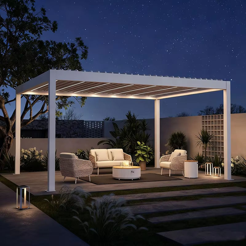 Outdoor Lighting Gazebo - شرفة خارجية مقاومة للصدأ وشديدة التحمل
