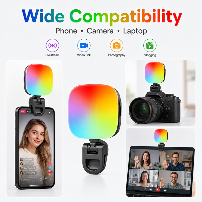 Outdoor Lighting In Photography - مصباح إضاءة LED محمول RGB للتصوير