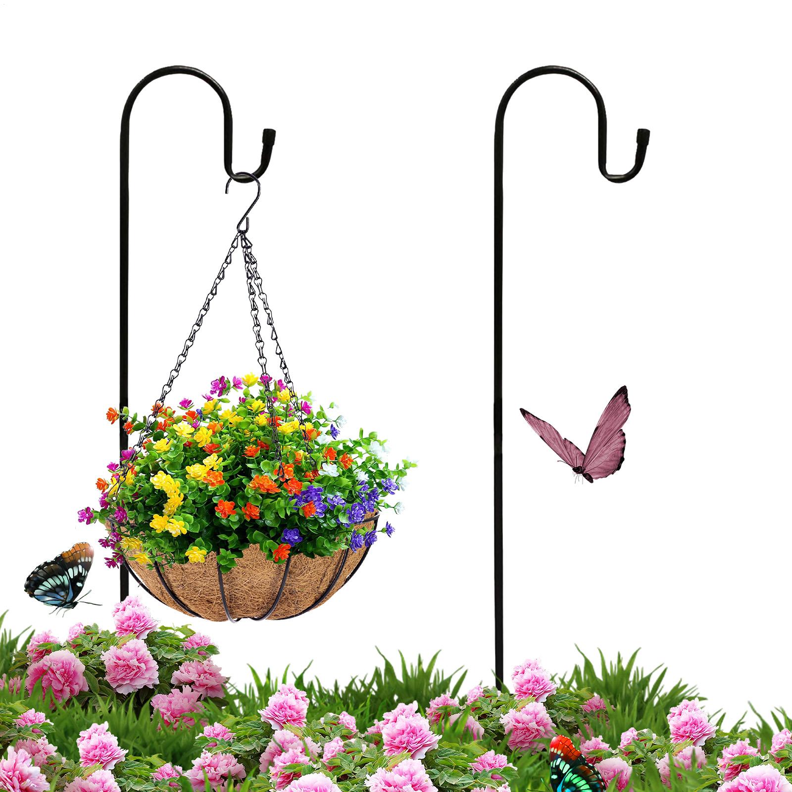 Outdoor Lighting Pole - خطاف لتغذية الطيور بطول 47 بوصة،