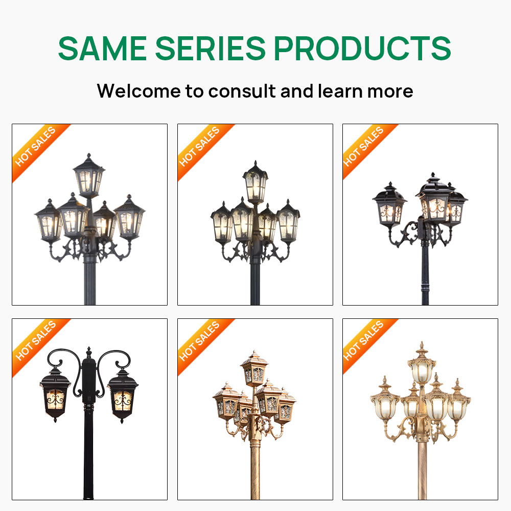 تخصيص في الهواء الطلق 5 رئيس ا - مراجعة Outdoor Lighting Pole وسعره