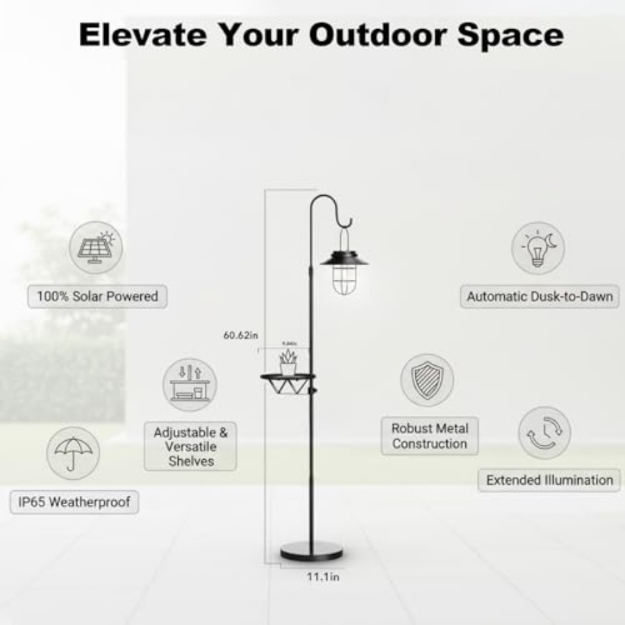 مصباح أرضي يعمل بالطاقة الشمسي - مراجعة Outdoor Lighting Lamps وسعره