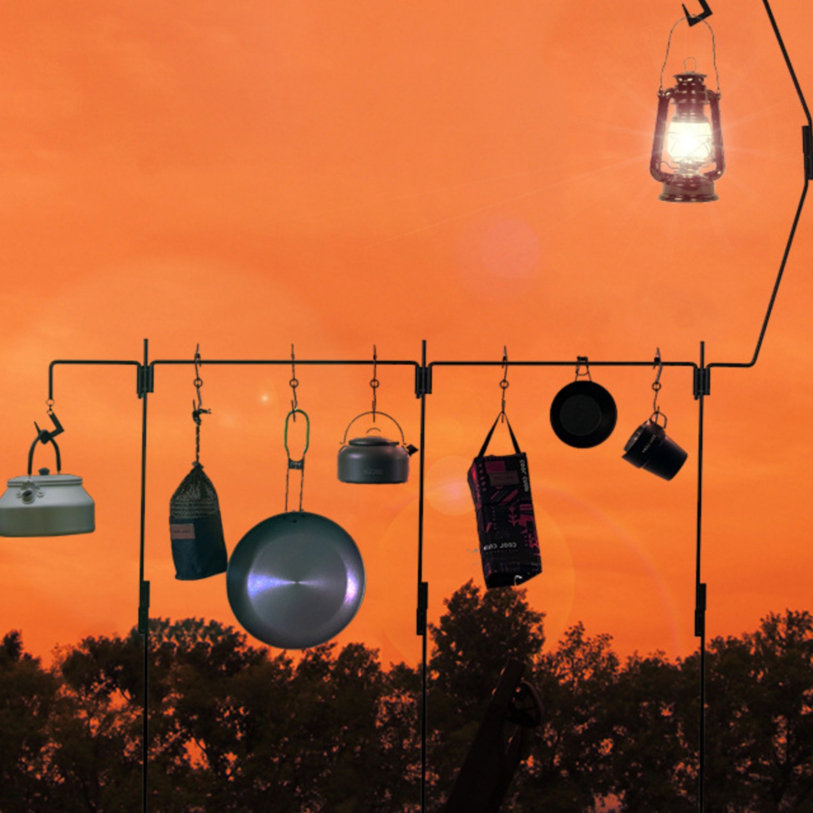 حامل فانوس للتخييم قابل للفصل، - مراجعة Outdoor Lighting Pole وسعره