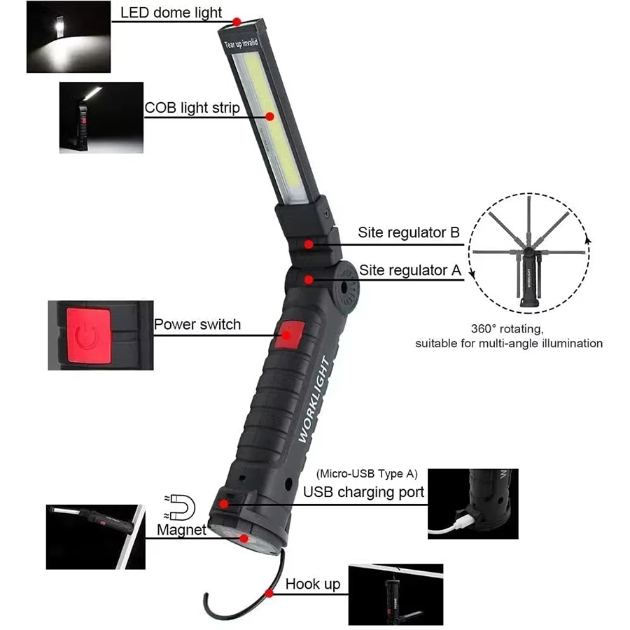 مصباح يدوي LED محمول مع خطاف م - مراجعة Outdoor Lighting Types وسعره