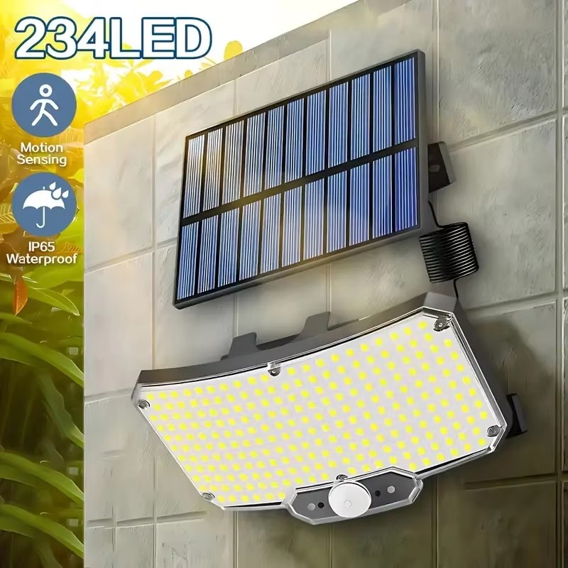 مصباح شمسي خارجي بـ 234 مصباح  - مراجعة Outdoor Lighting Lamps وسعره