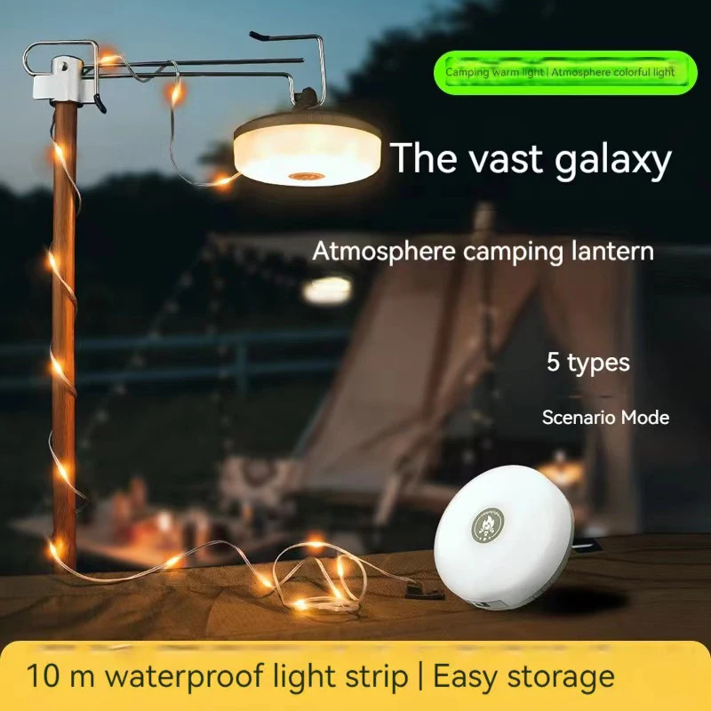 10 متر جو LED التخييم ضوء USB  - مراجعة Outdoor Lighting Rechargeable وسعره