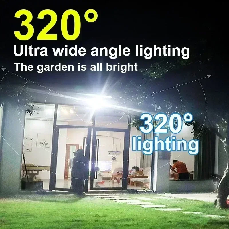 12000LM مصباح الجدار الشمسي ال - مراجعة Outdoor Lighting Gazebo وسعره