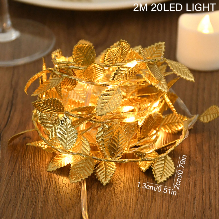 أضواء زينة على شكل أوراق ذهبية - مراجعة Lighting Wedding Outdoor وسعره