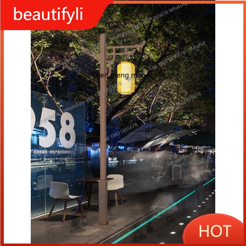 L6080 ضوء القطب الشمسي في الهو - مراجعة Outdoor Lighting Pole وسعره