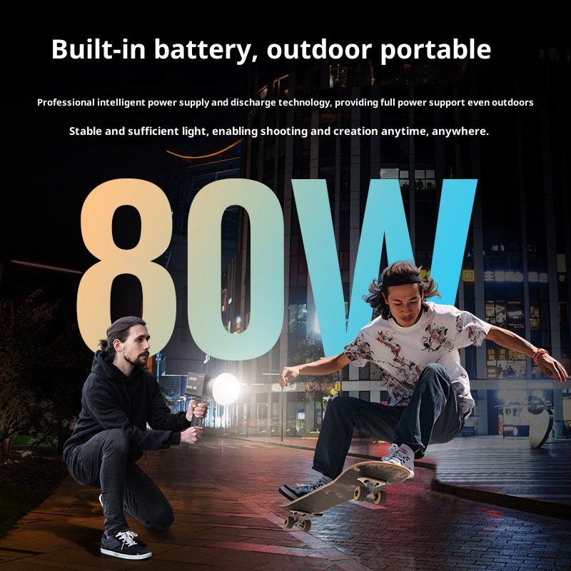 ZGRL80 80 واط COB LED الفيديو  - مراجعة Outdoor Lighting In Photography وسعره