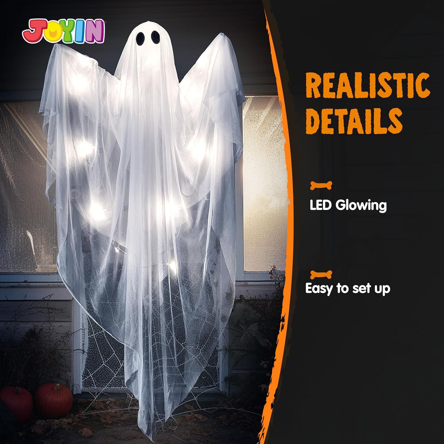 شبح معلق مضيء للهالوين مع إضاء - مراجعة Outdoor Lighting Gazebo وسعره