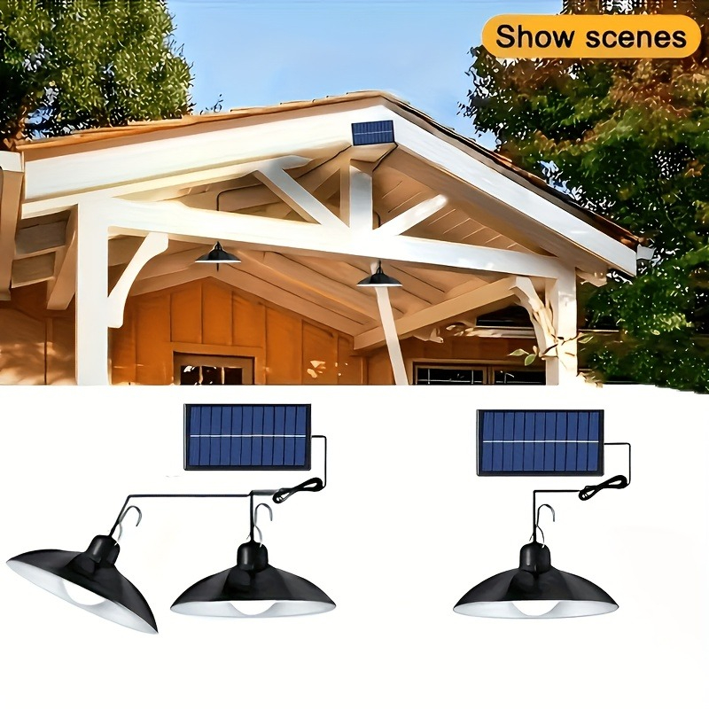 مصباح معلق شمسي LED للاستخدام  - مراجعة Outdoor Lighting Pendant وسعره