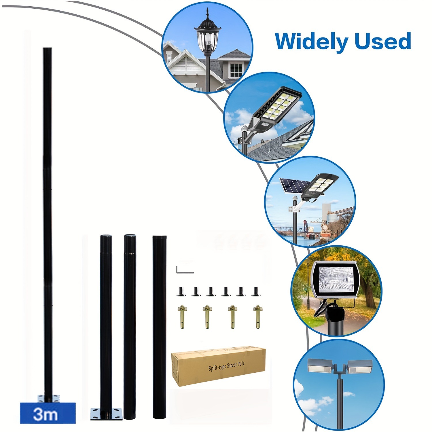عمود إنارة خارجي يعمل بالطاقة  - مراجعة Outdoor Lighting Pole وسعره